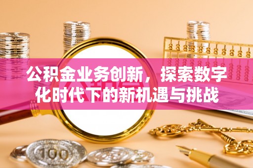 玛家公积金业务创新，探索数字化时代下的新机遇与挑战
