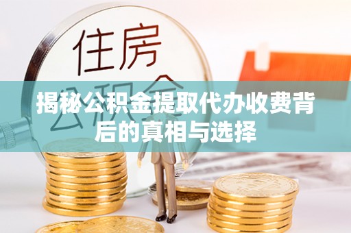 玛家揭秘公积金提取代办收费背后的真相与选择