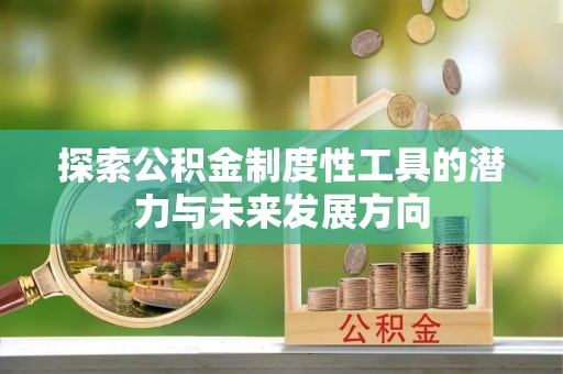 玛家探索公积金制度性工具的潜力与未来发展方向