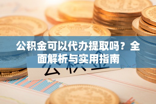 玛家公积金可以代办提取吗？全面解析与实用指南