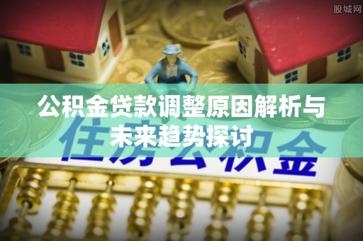 玛家公积金贷款调整原因解析与未来趋势探讨