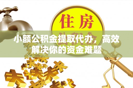 玛家小额公积金提取代办，高效解决你的资金难题