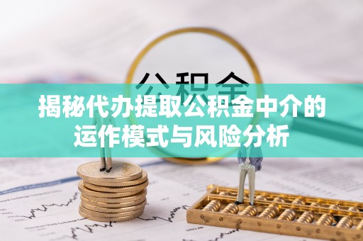 玛家揭秘代办提取公积金中介的运作模式与风险分析