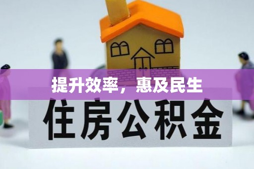 玛家提升效率，惠及民生