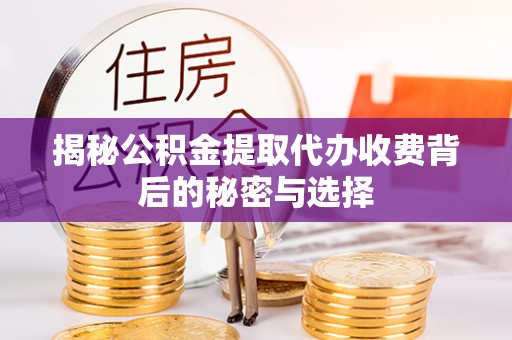 玛家揭秘公积金提取代办收费背后的秘密与选择