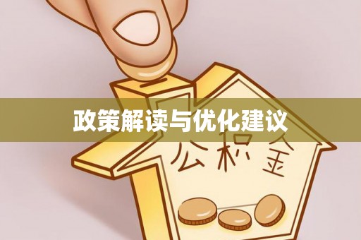 玛家政策解读与优化建议
