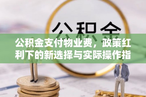 玛家公积金支付物业费，政策红利下的新选择与实际操作指南