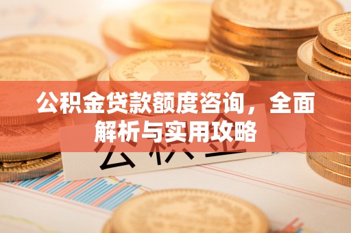 玛家公积金贷款额度咨询，全面解析与实用攻略