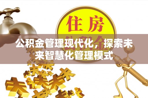 玛家公积金管理现代化，探索未来智慧化管理模式