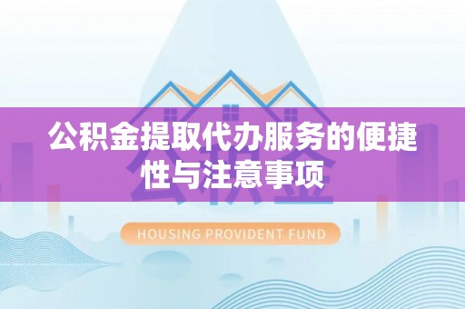 玛家公积金提取代办服务的便捷性与注意事项