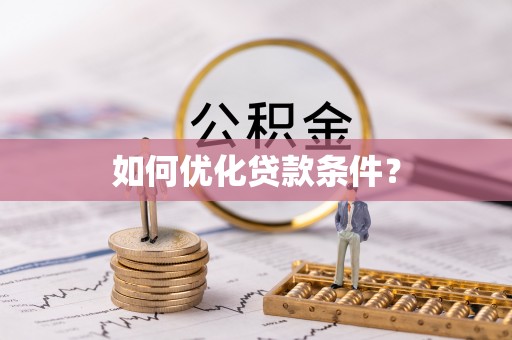 玛家如何优化贷款条件？