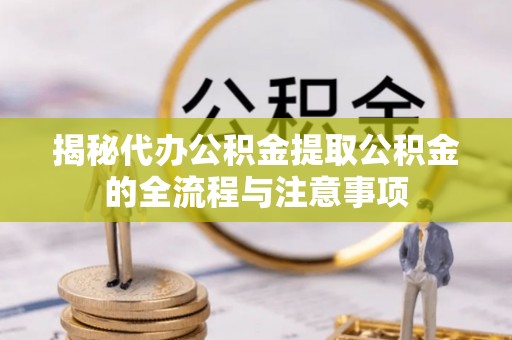 玛家揭秘代办公积金提取公积金的全流程与注意事项