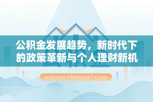 玛家公积金发展趋势，新时代下的政策革新与个人理财新机遇