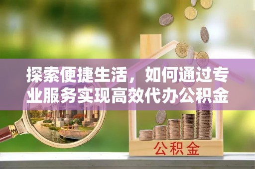 玛家探索便捷生活，如何通过专业服务实现高效代办公积金提取