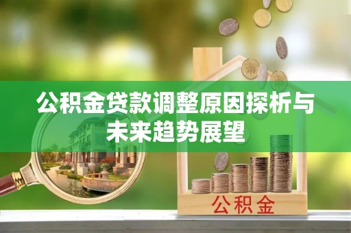 玛家公积金贷款调整原因探析与未来趋势展望