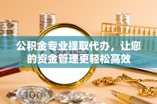 玛家公积金专业提取代办，让您的资金管理更轻松高效