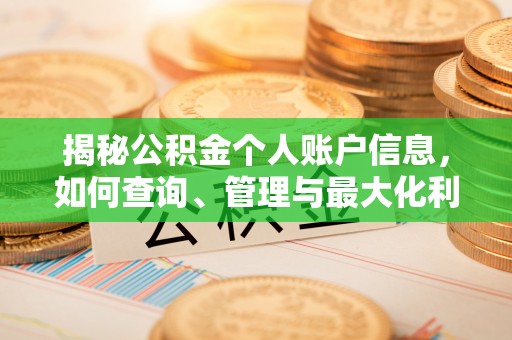 玛家揭秘公积金个人账户信息，如何查询、管理与最大化利用