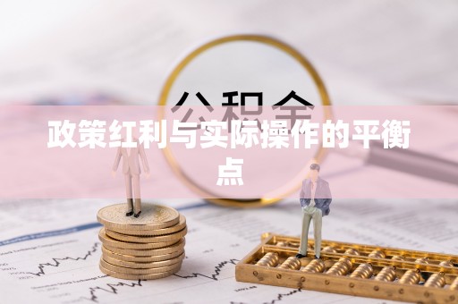 玛家政策红利与实际操作的平衡点