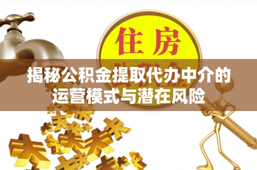 玛家揭秘公积金提取代办中介的运营模式与潜在风险