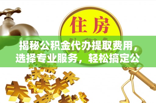 玛家揭秘公积金代办提取费用，选择专业服务，轻松搞定公积金提取