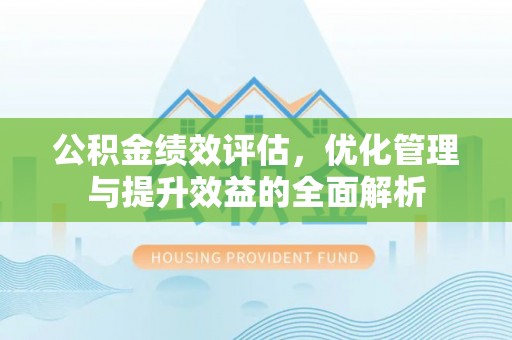 玛家公积金绩效评估，优化管理与提升效益的全面解析