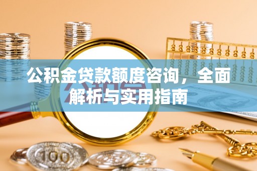 玛家公积金贷款额度咨询，全面解析与实用指南