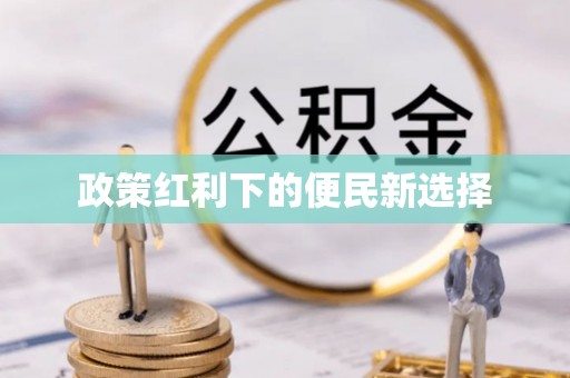 玛家政策红利下的便民新选择