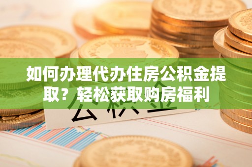 玛家如何办理代办住房公积金提取？轻松获取购房福利