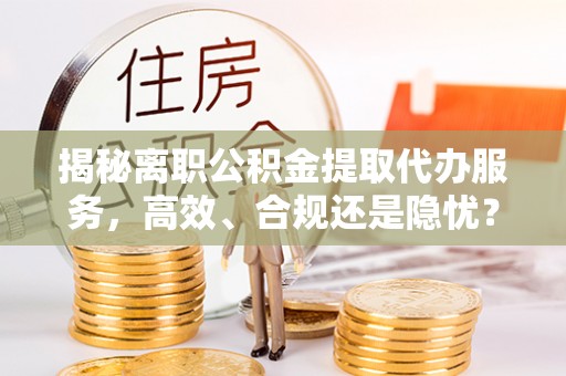 玛家揭秘离职公积金提取代办服务，高效、合规还是隐忧？