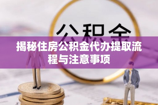 玛家揭秘住房公积金代办提取流程与注意事项