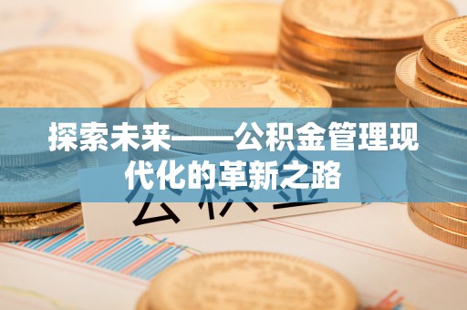 玛家探索未来——公积金管理现代化的革新之路