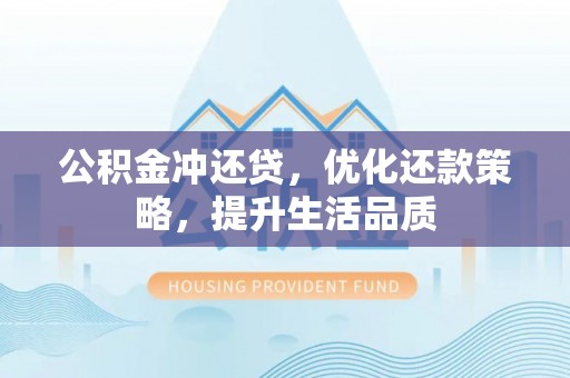 玛家公积金冲还贷，优化还款策略，提升生活品质
